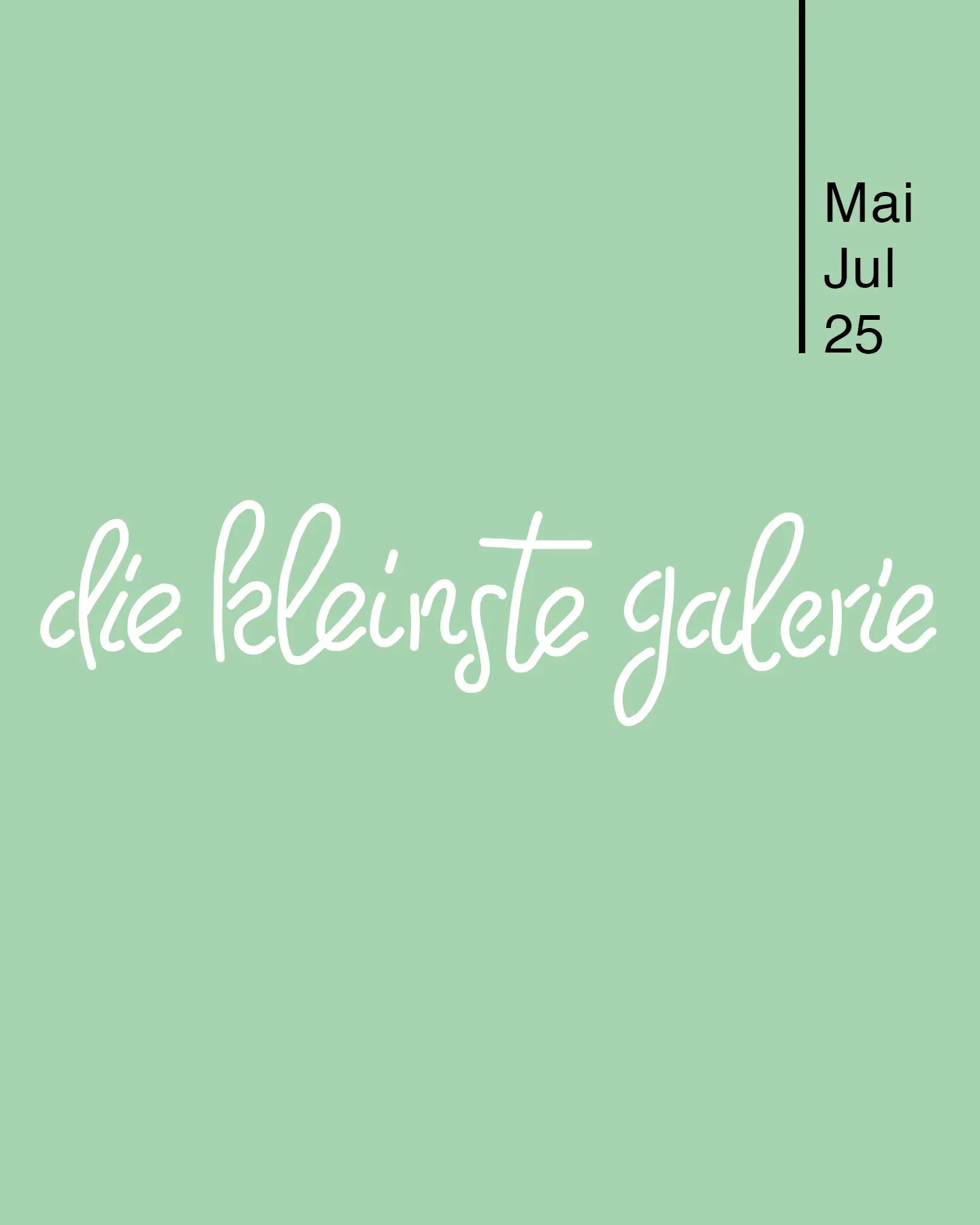 Plakat: die kleinste galerie
